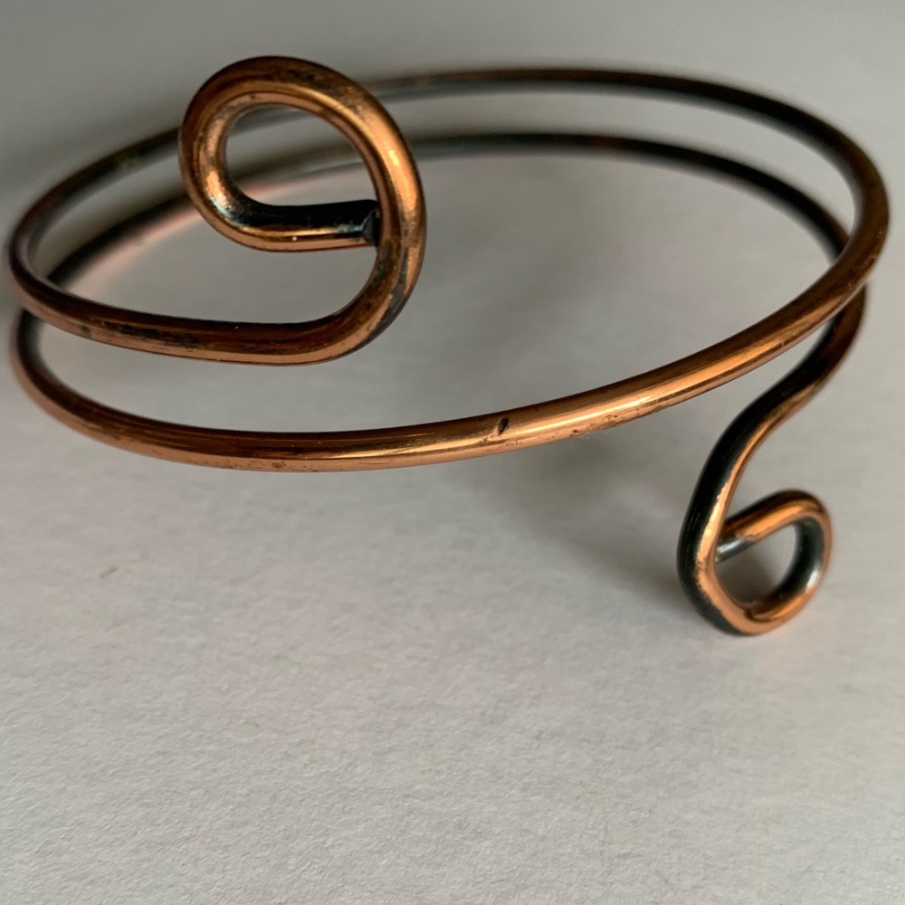 New vintage SOLID COPPER arm cuff bracelet